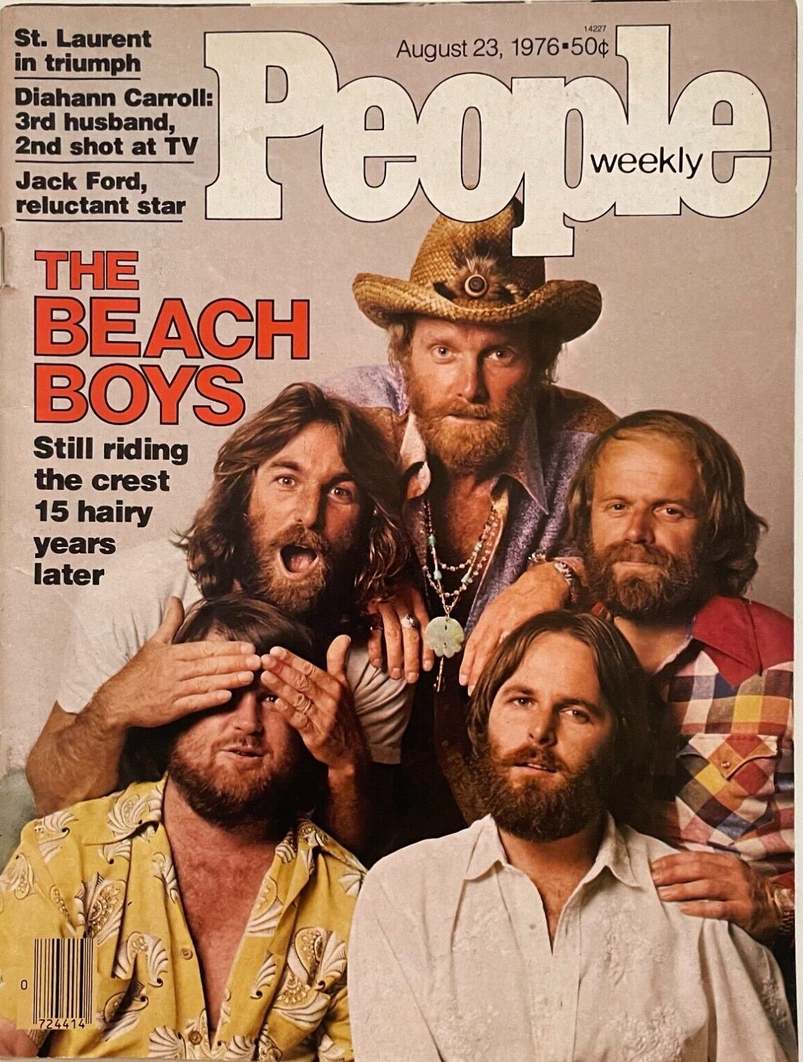 I Beach Boys sulla copertina del settimanale People, 1976